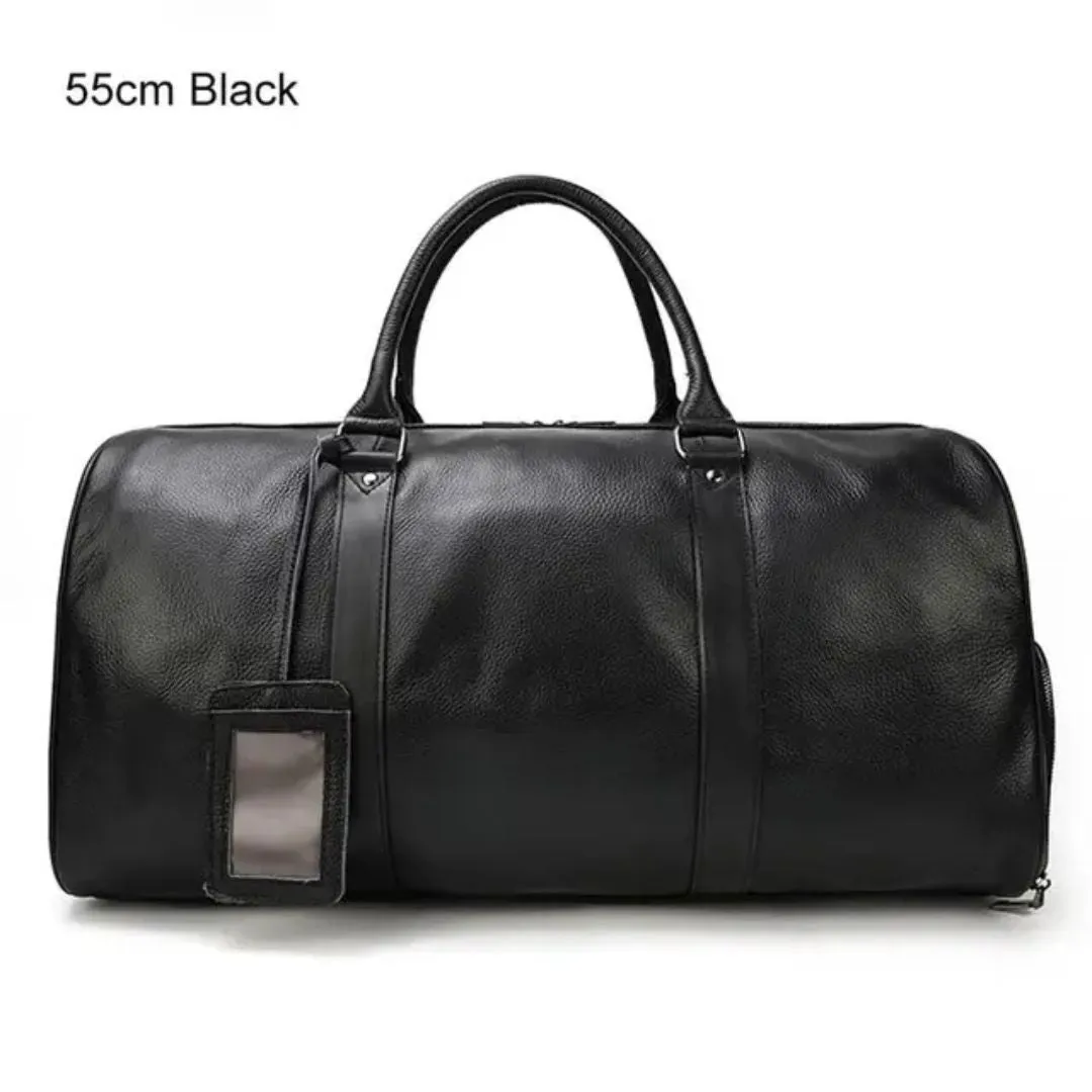 Luxury Leather Weekend Travel Bag