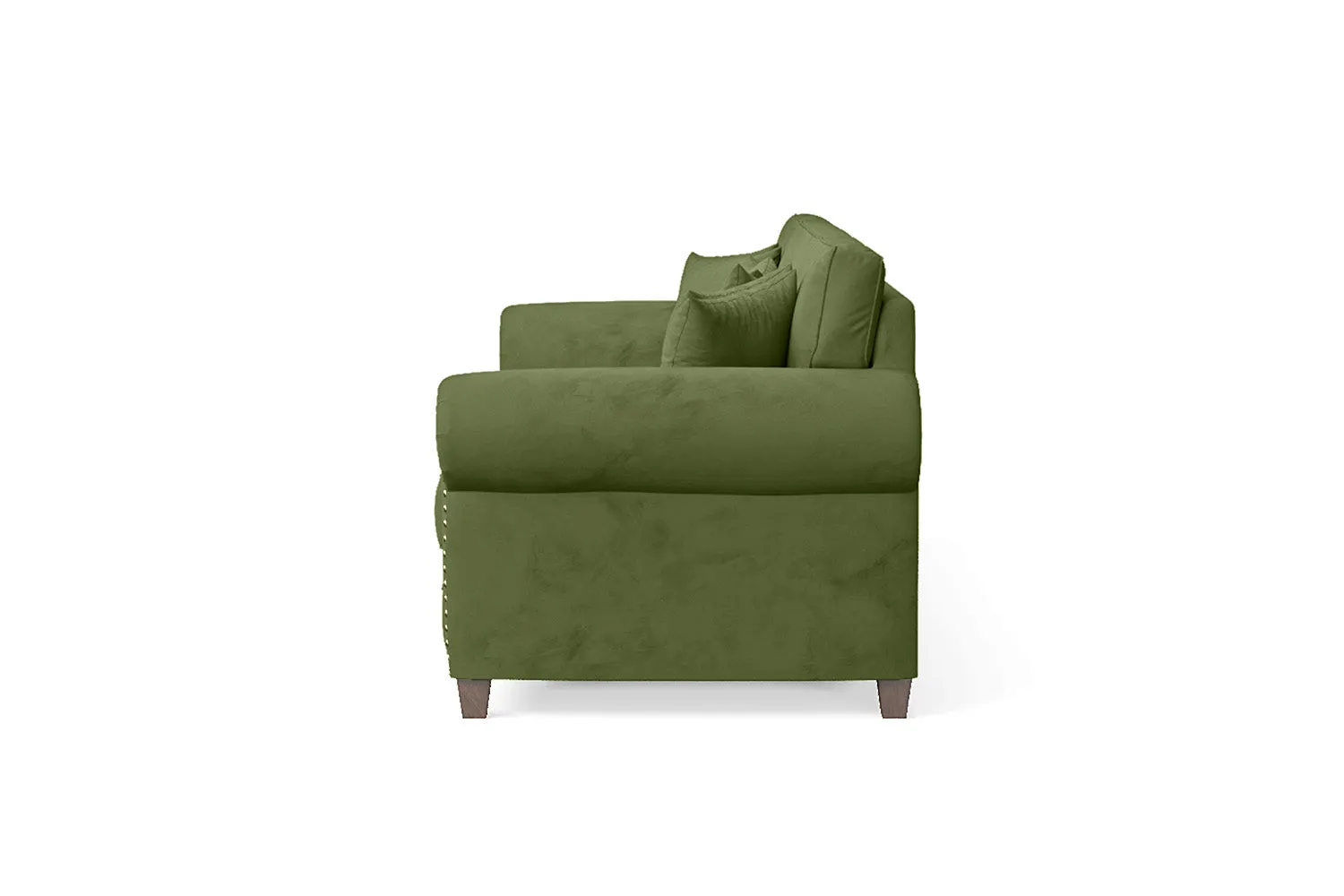 Marano 4 Seater Sofa Lime Velvet