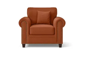 Marano Armchair Orange Linen Fabric