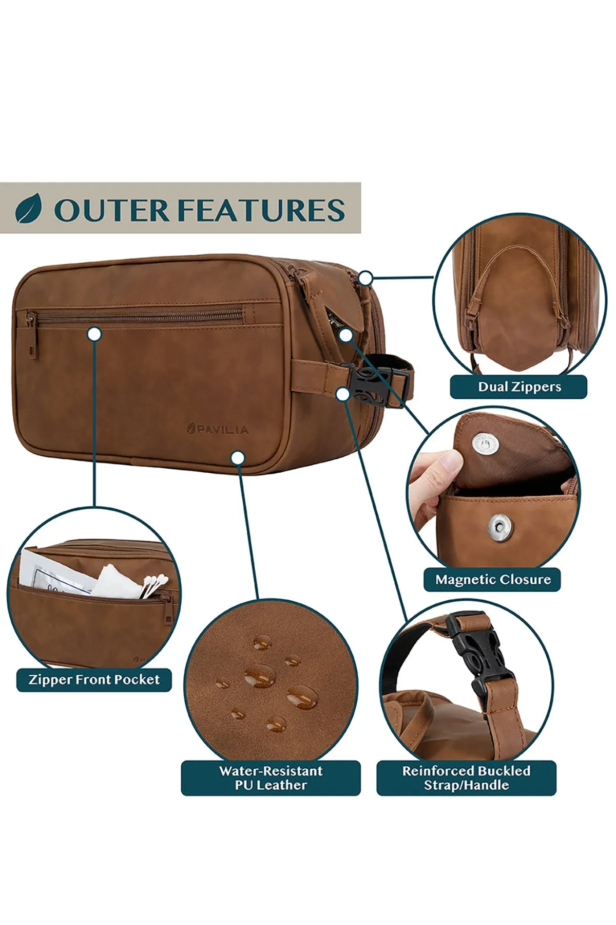 Men's Classic Dopp Kit Toiletry Bag