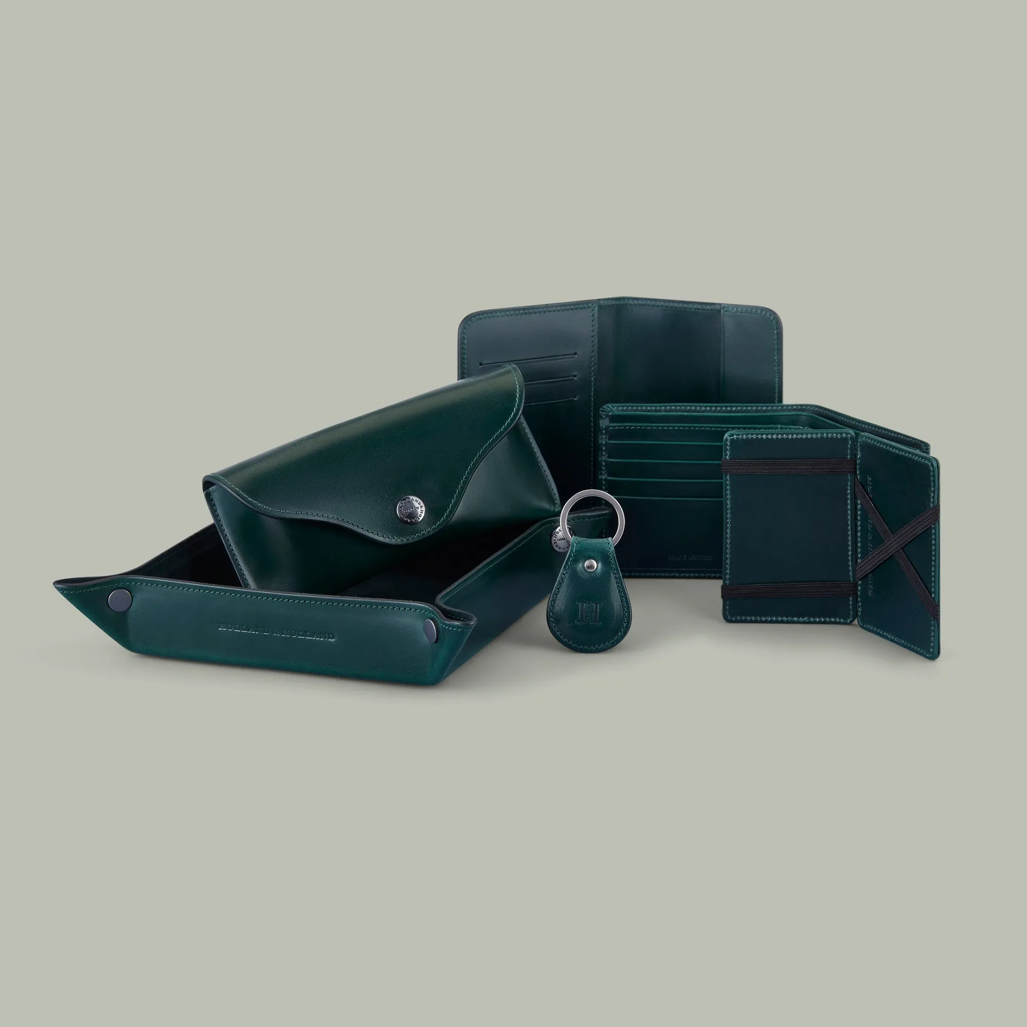 Noble Leather Passport Cover - H&H Green