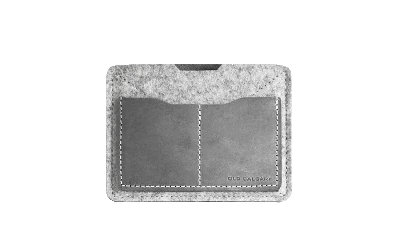 Old Calgary Passport Wallet - Concrete