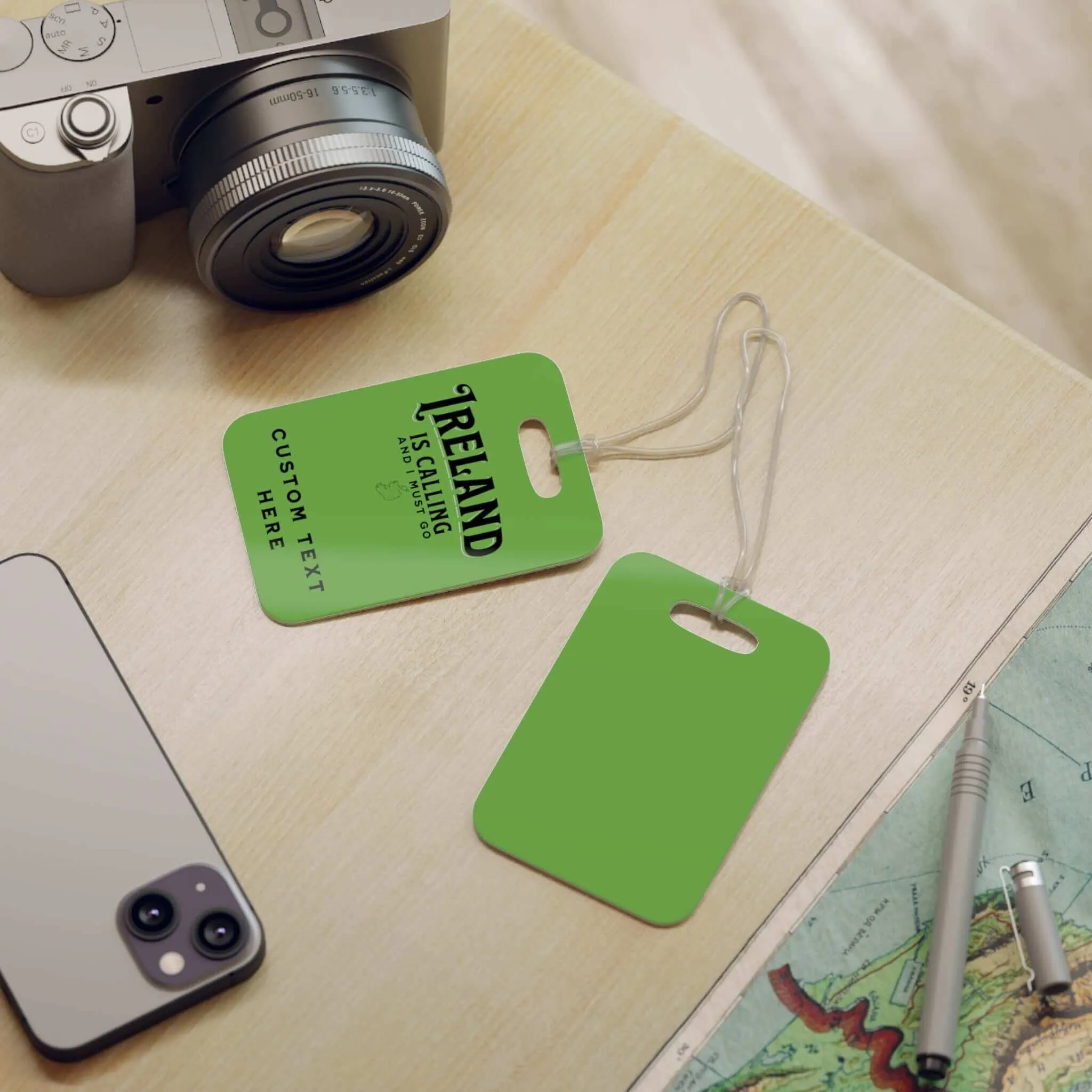 Personalized Ireland Luggage Tag – “Ireland Is Calling and I Must Go”