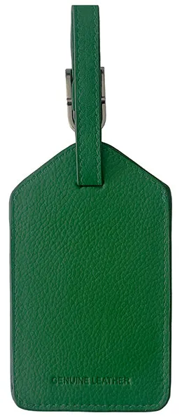 Personalized Monogrammed Leather Luggage Tag