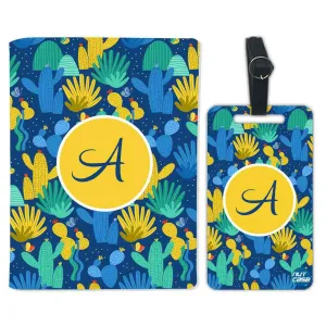 Personalized Passport Cover Travel Luggage Tag - Cactus Décor