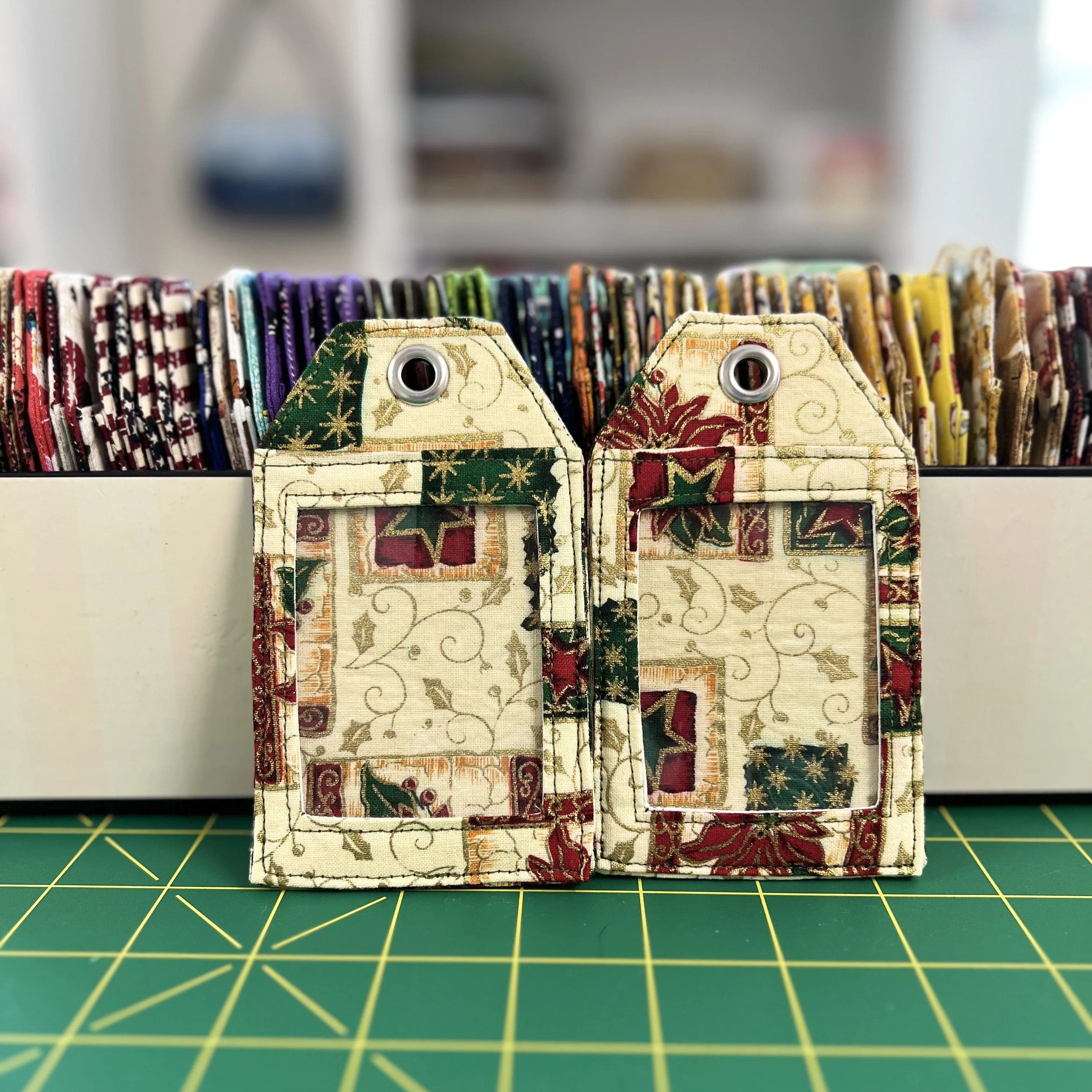 Pick any luggage tags; name tags - Christmas birds