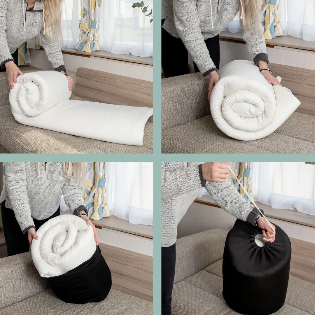 Putnams Memory Foam Travel Mattress Topper (With Bag)