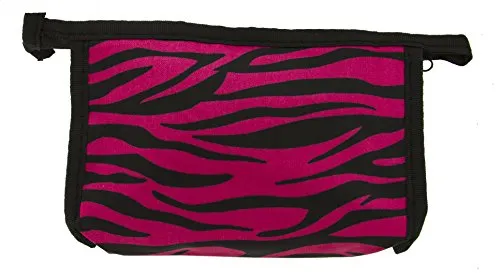 Set of 2 Matching Zebra Travel Cosmetic Bag - Makeup Bag - Toiletry Bag - Lightweight - Comes in Three Colors