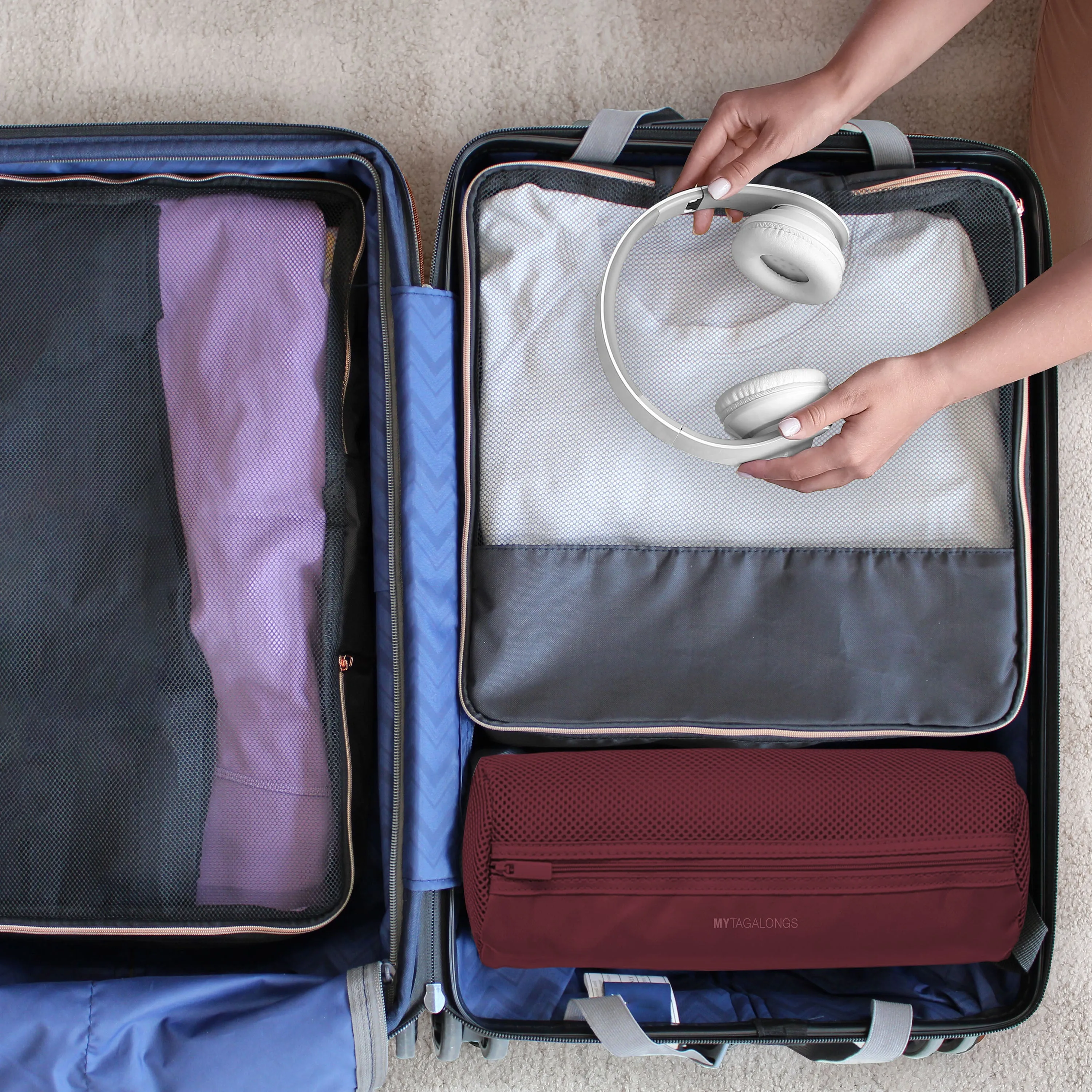 SET OF 2 SUITCASE MAXIMIZERS-GRADIENT EUPHORIA