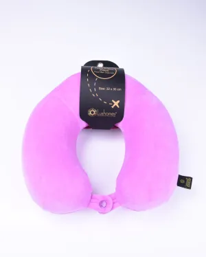 Soft & Memory Foam Cervical Velvet Travel Neck Pillow | 12 X 12 Inches