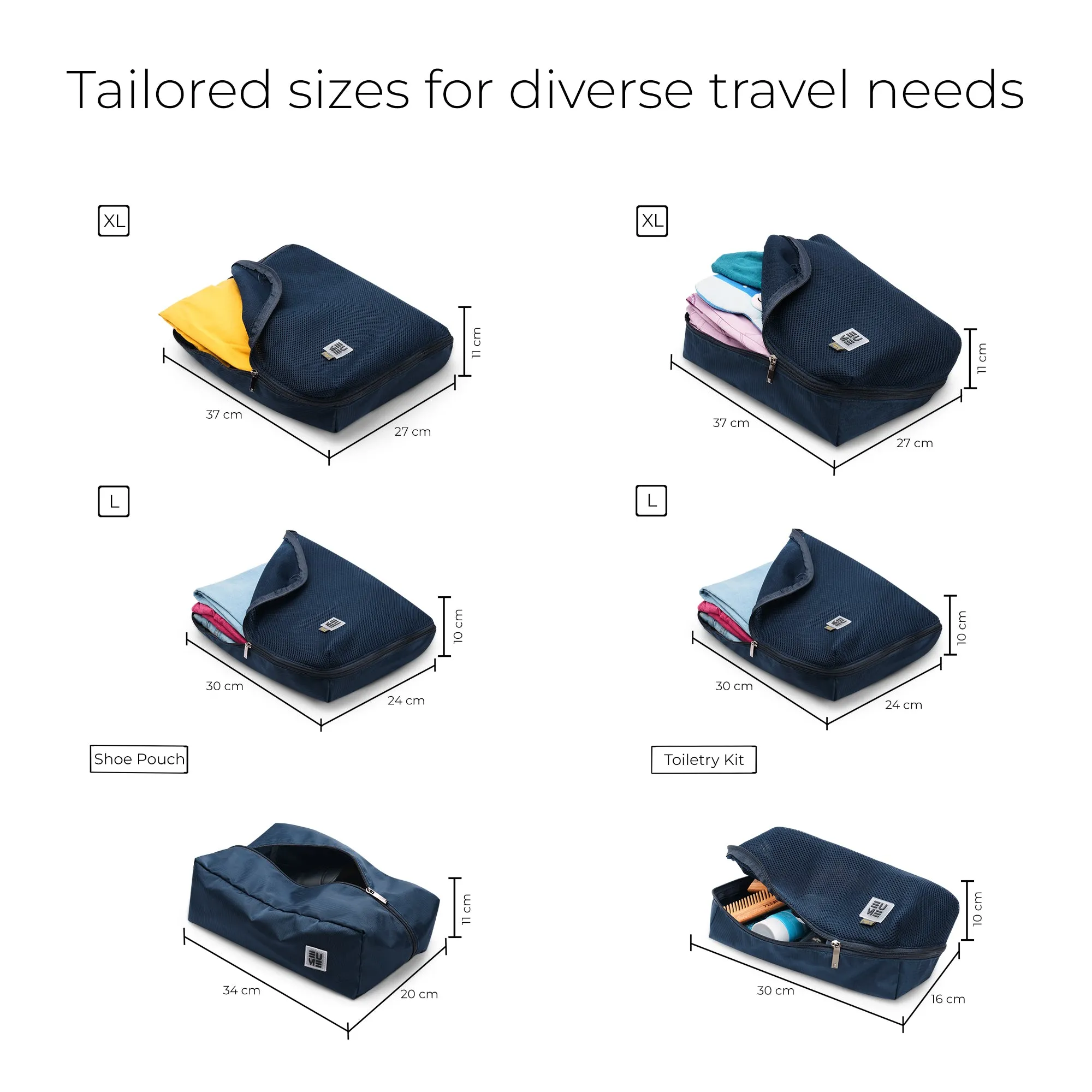 Storage Pods - Packing Cubes - Set of 6