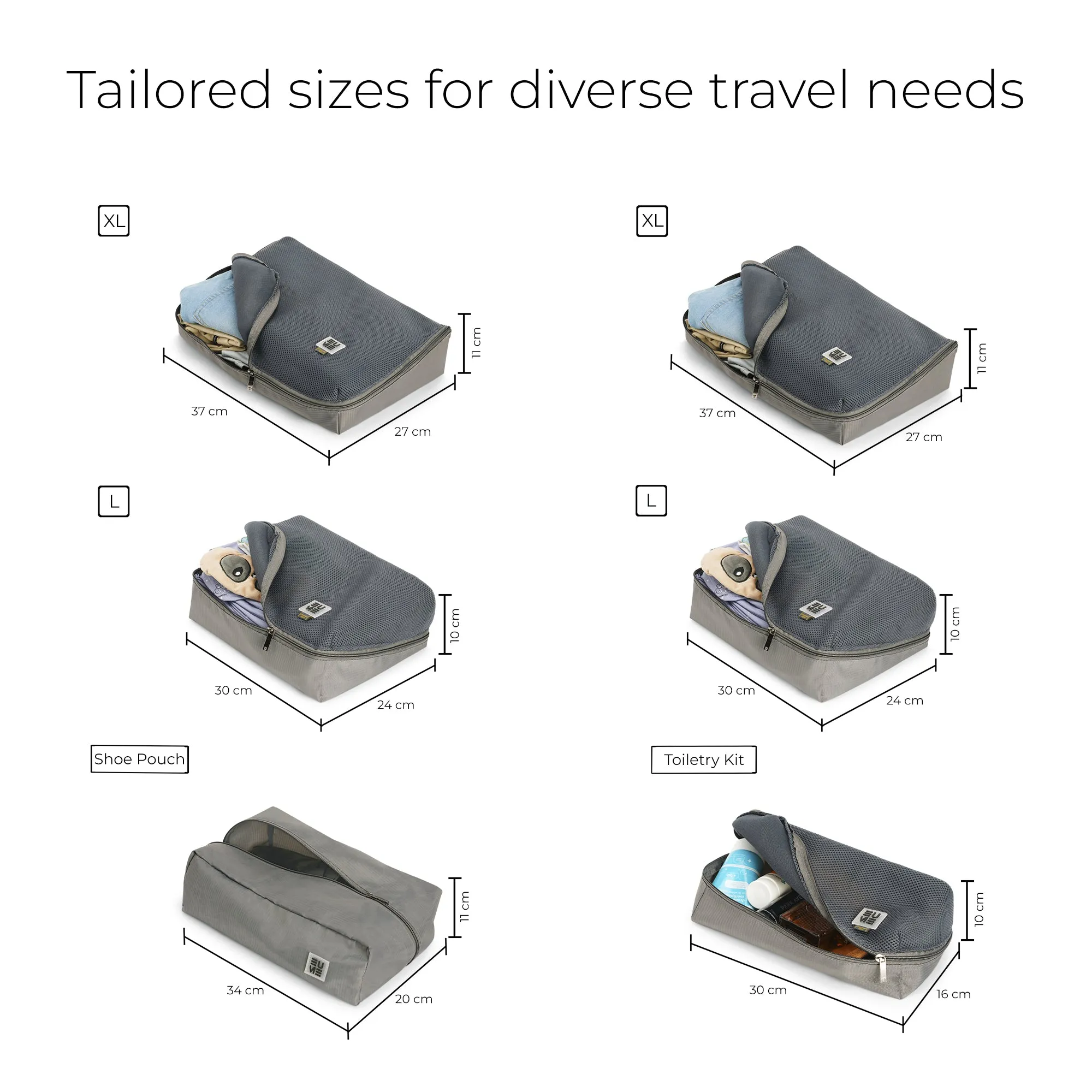 Storage Pods - Packing Cubes - Set of 6