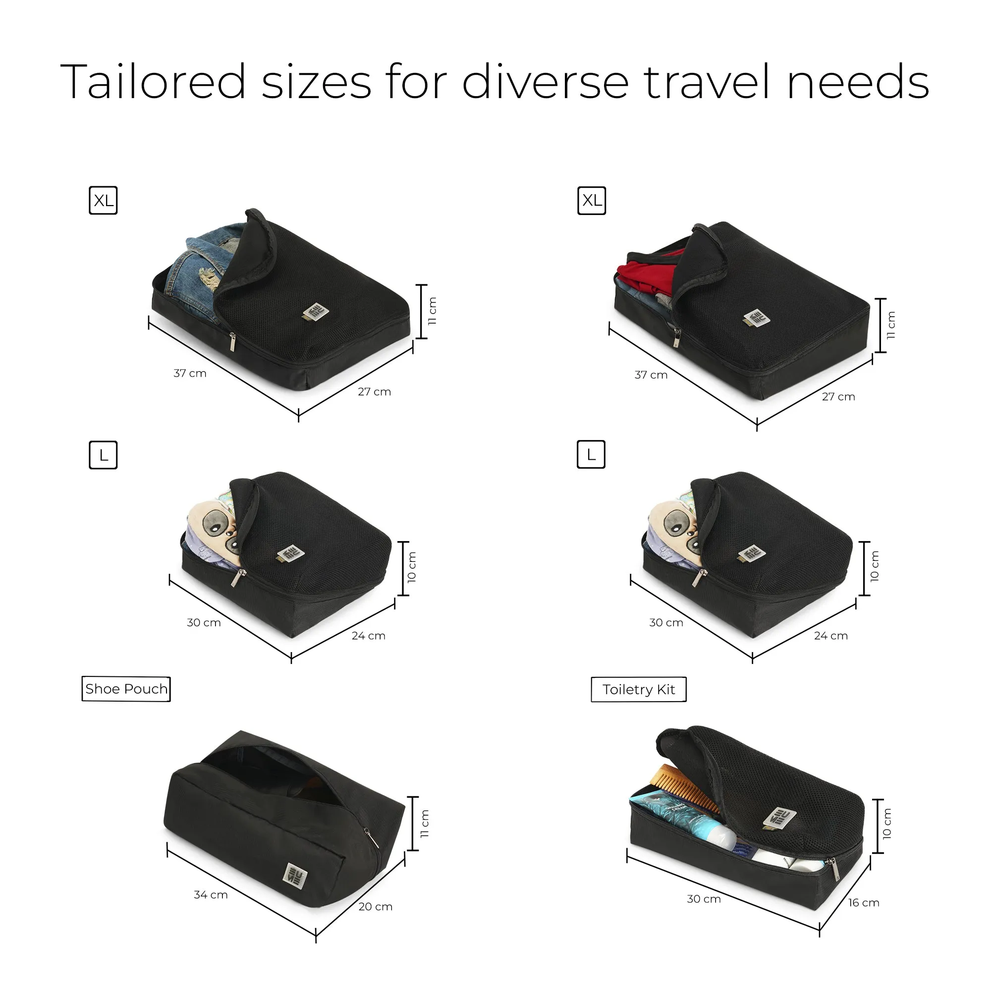 Storage Pods - Packing Cubes - Set of 6