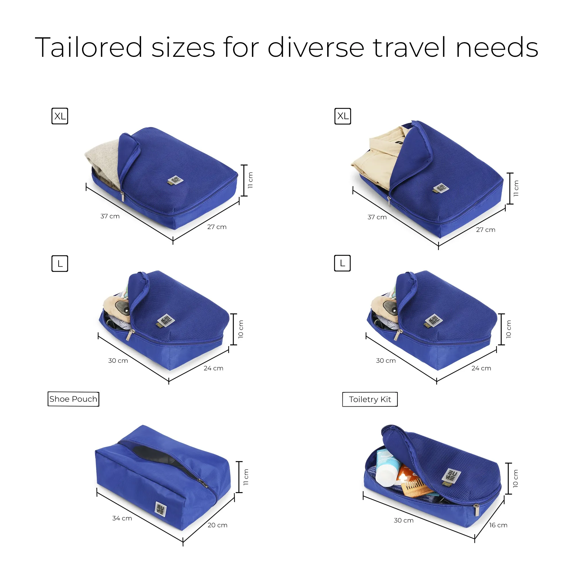 Storage Pods - Packing Cubes - Set of 6