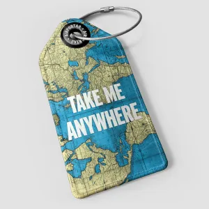 Take Me - World Map - Luggage Tag