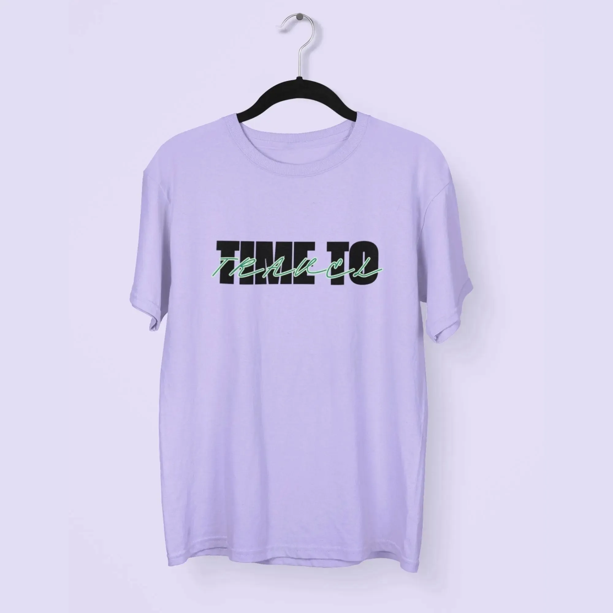 Time to Travel Round Neck Half Sleeve Classic T-Shirt