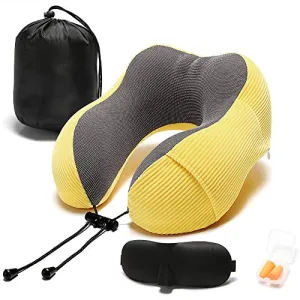 Travel Pillow Memory Foam with 360-Degree Head Support