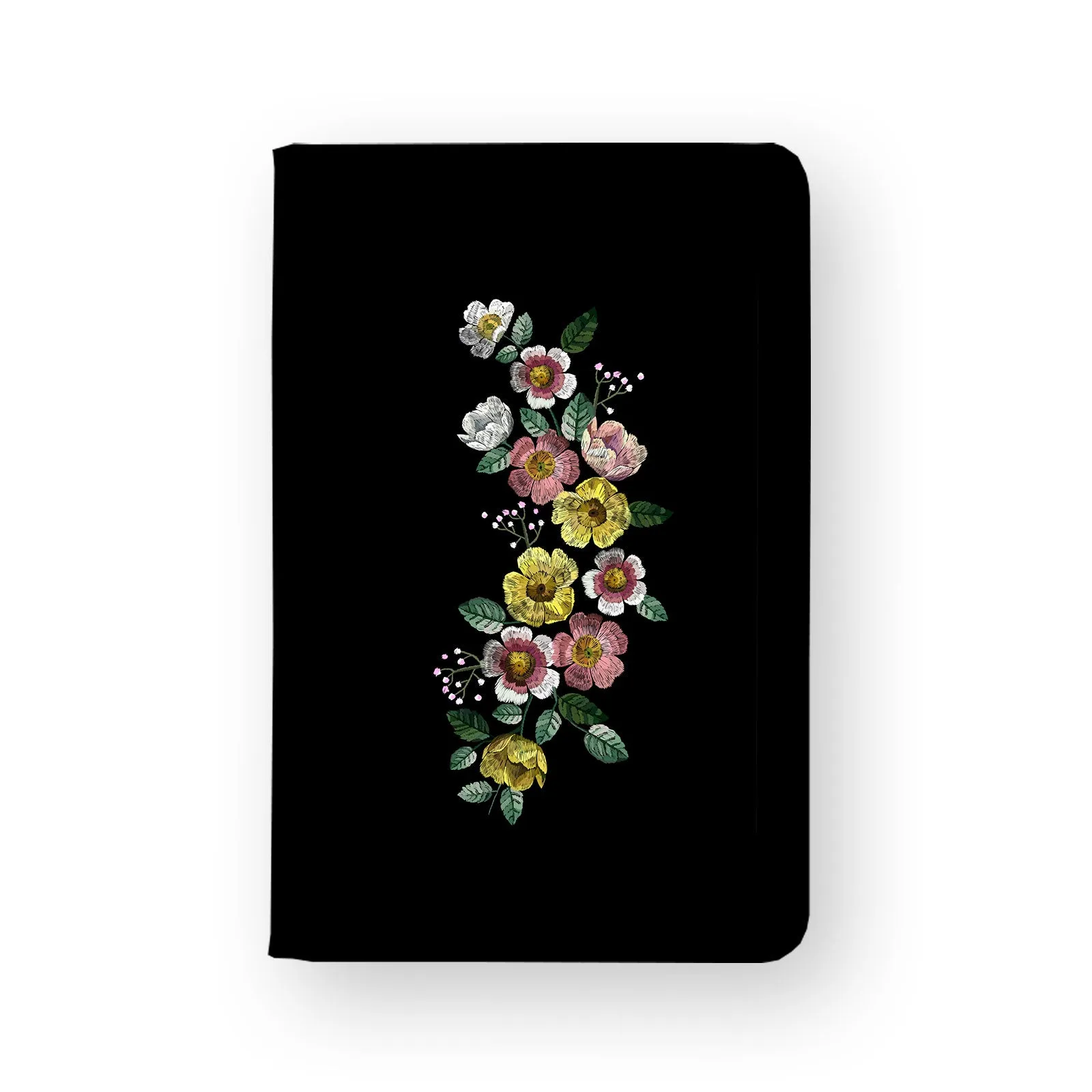 Travel Wallet - Black Flower