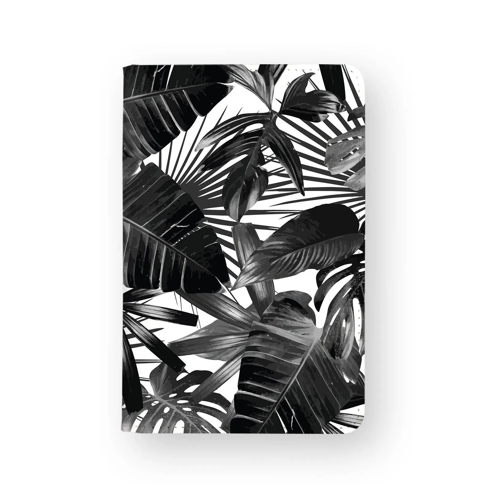 Travel Wallet - Black Flower