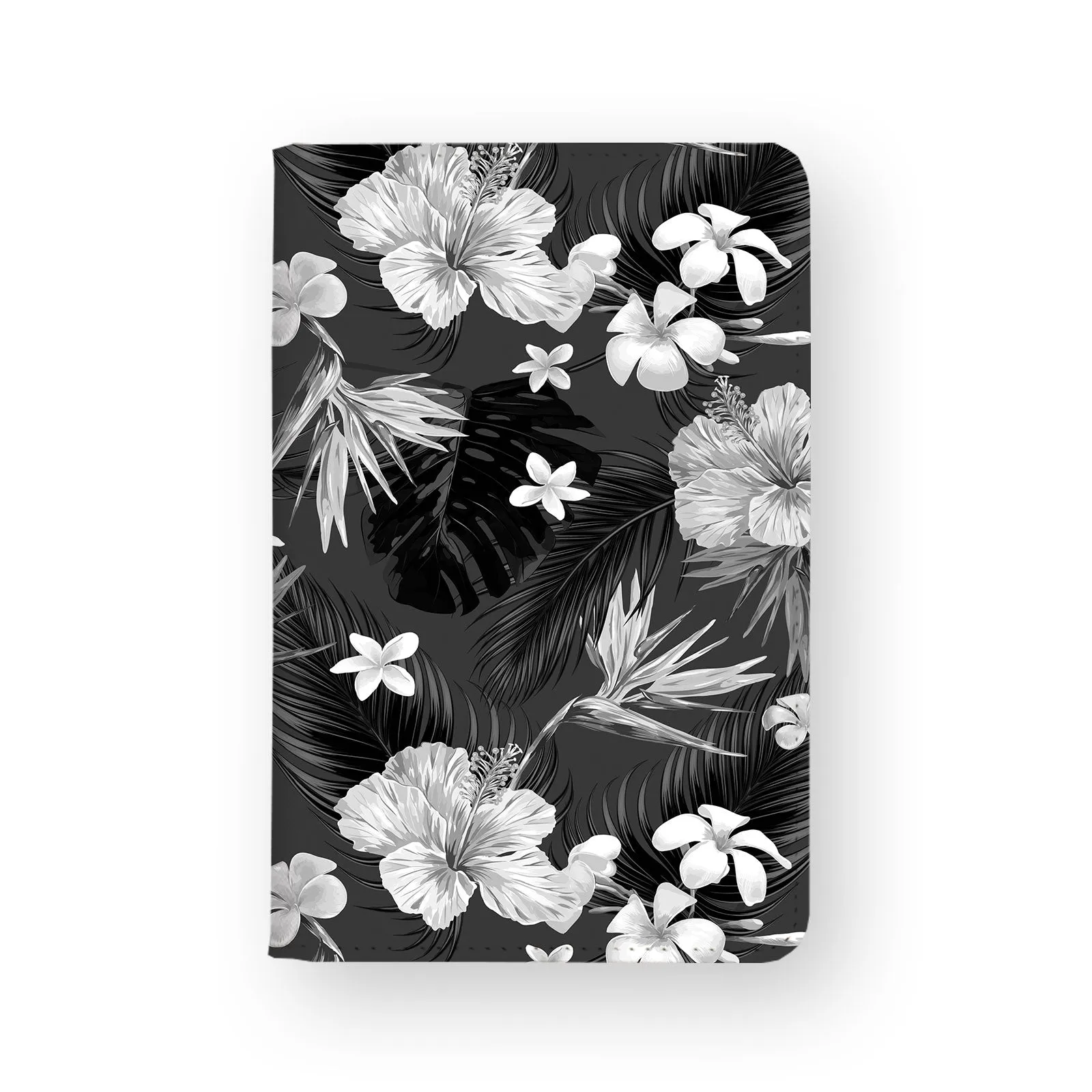 Travel Wallet - Black Flower