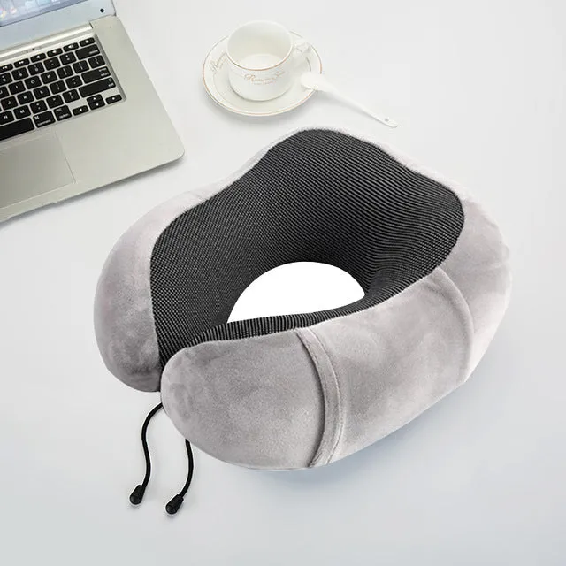 U Shaped Memory Foam Soft Luxury Travel Pillow