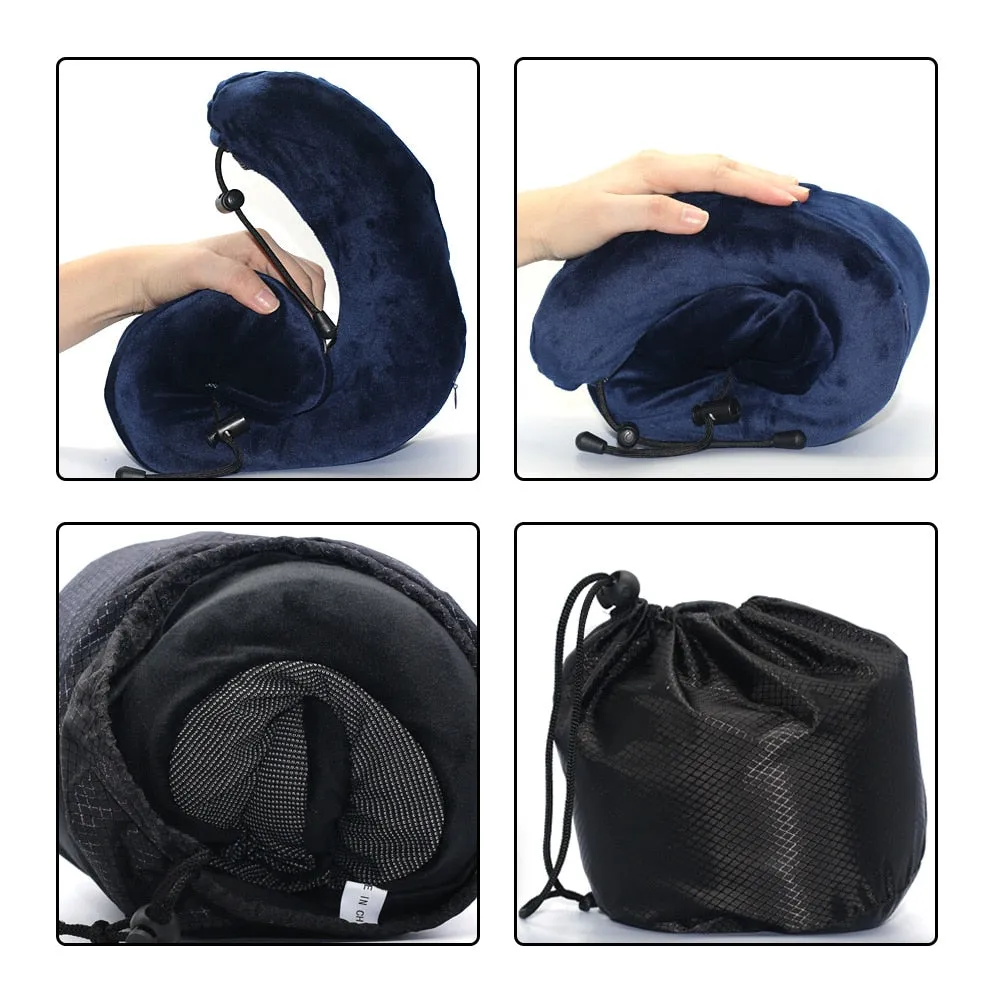 U Shaped Memory Foam Soft Luxury Travel Pillow