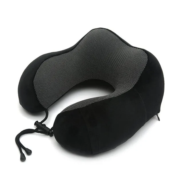 U Shaped Memory Foam Soft Luxury Travel Pillow