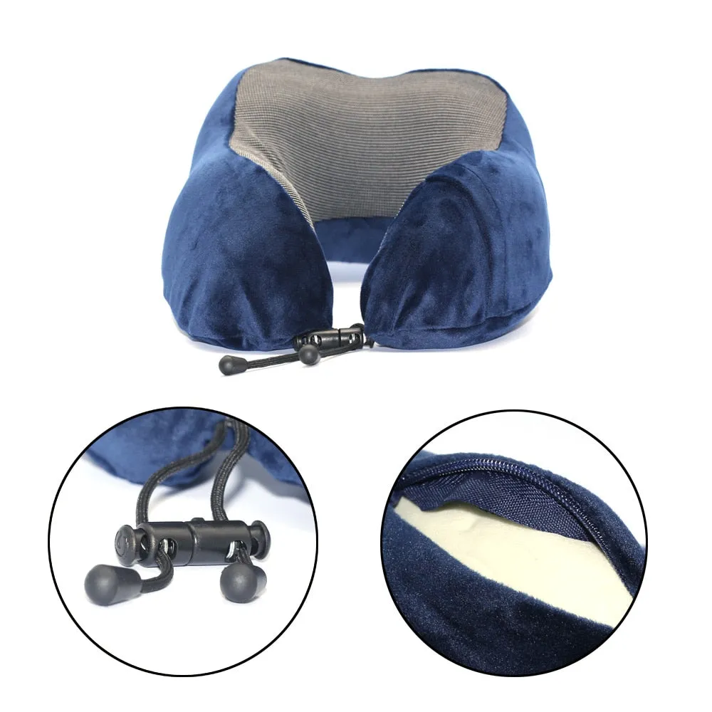 U Shaped Memory Foam Soft Luxury Travel Pillow