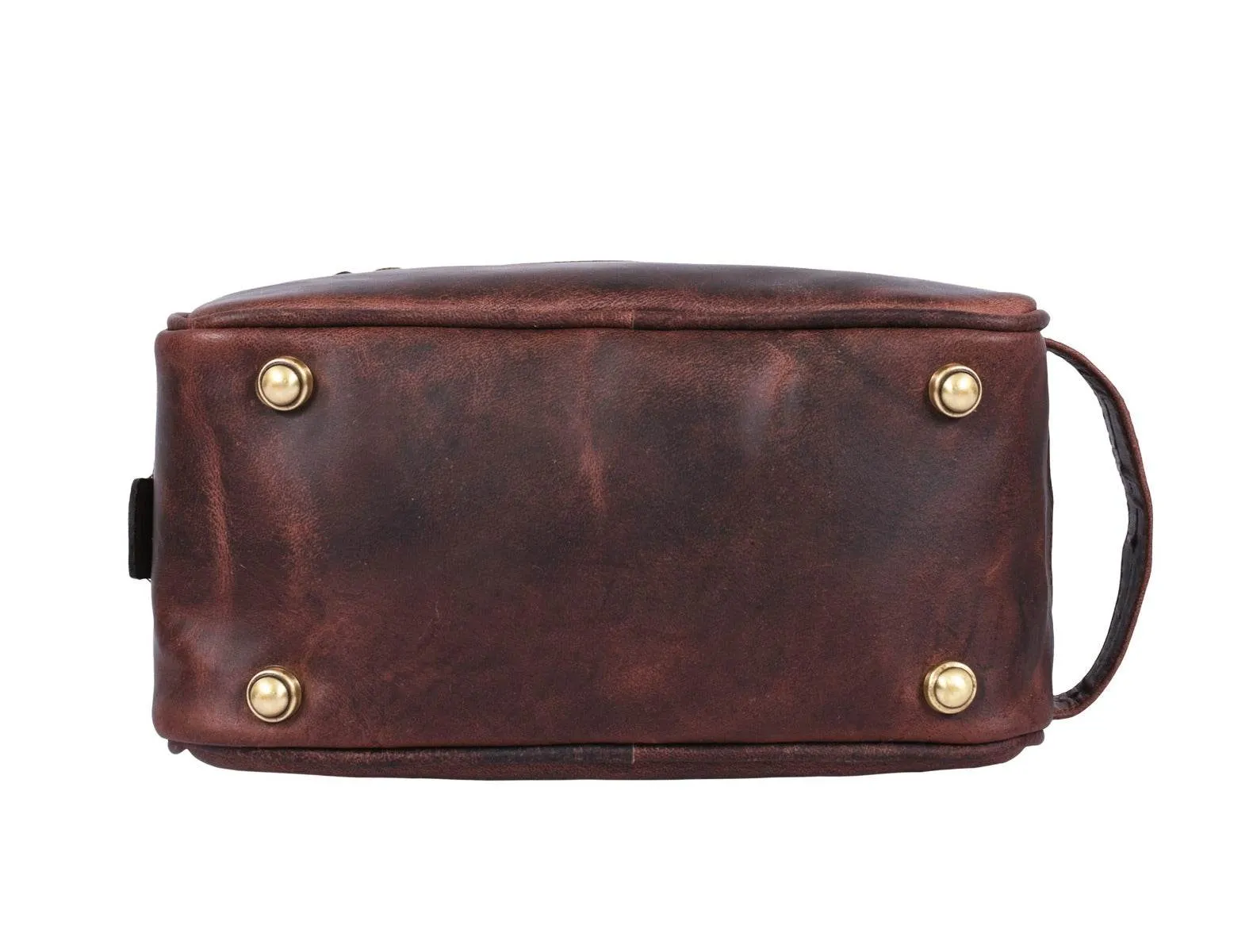 Vacone Leather Toiletry Bag - Walnut Brown