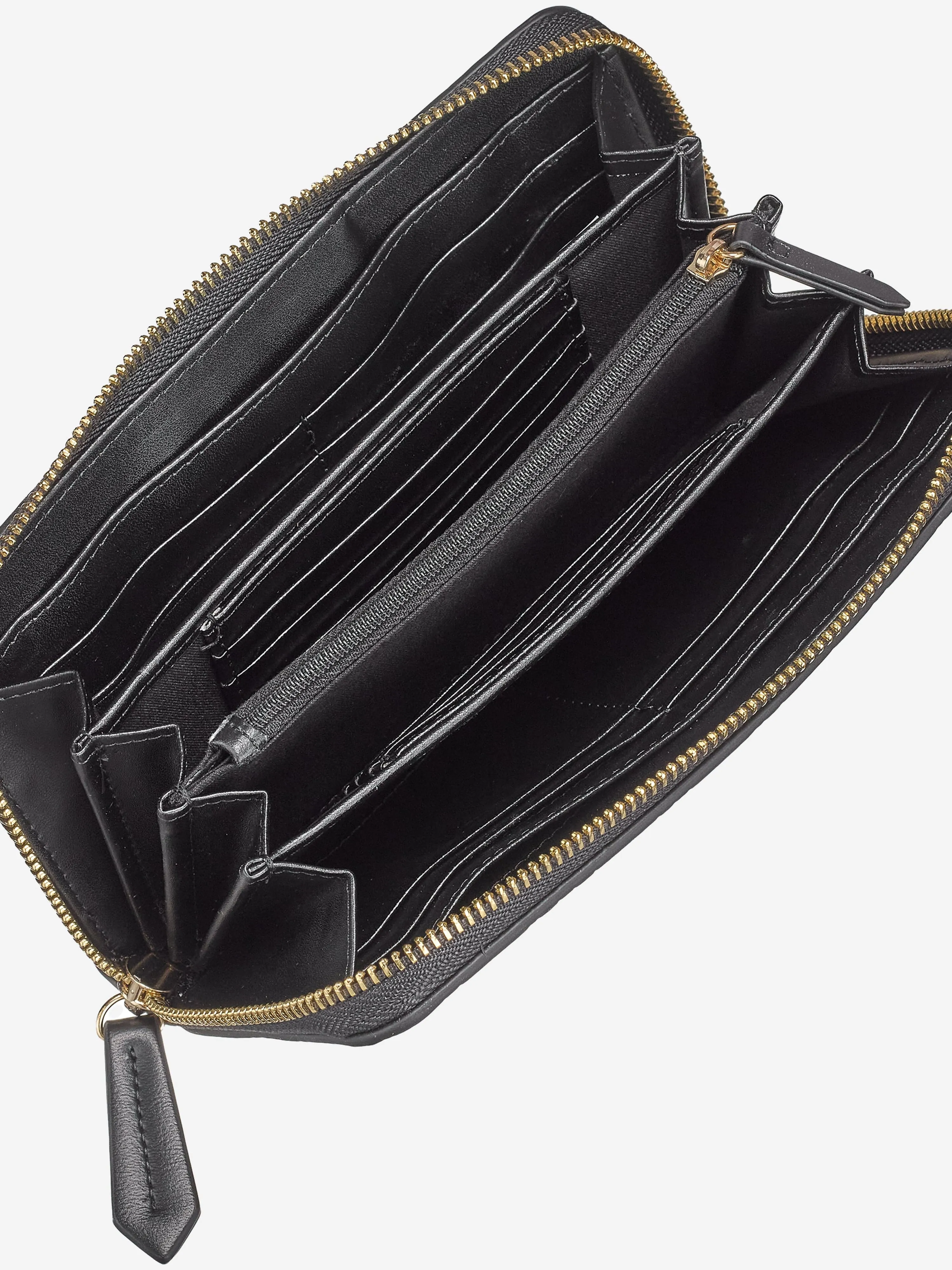 Valentino Girls Lio Re Zip Around Wallet in Black (19cm)