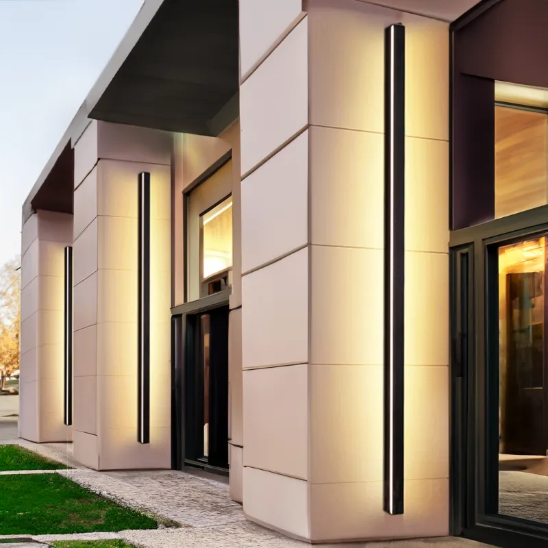 Verve Modern Outdoor Linear Wall Light Sconce