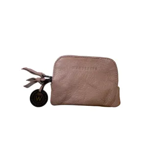Wallet Leather By Wanderers In Pink, Size:Small