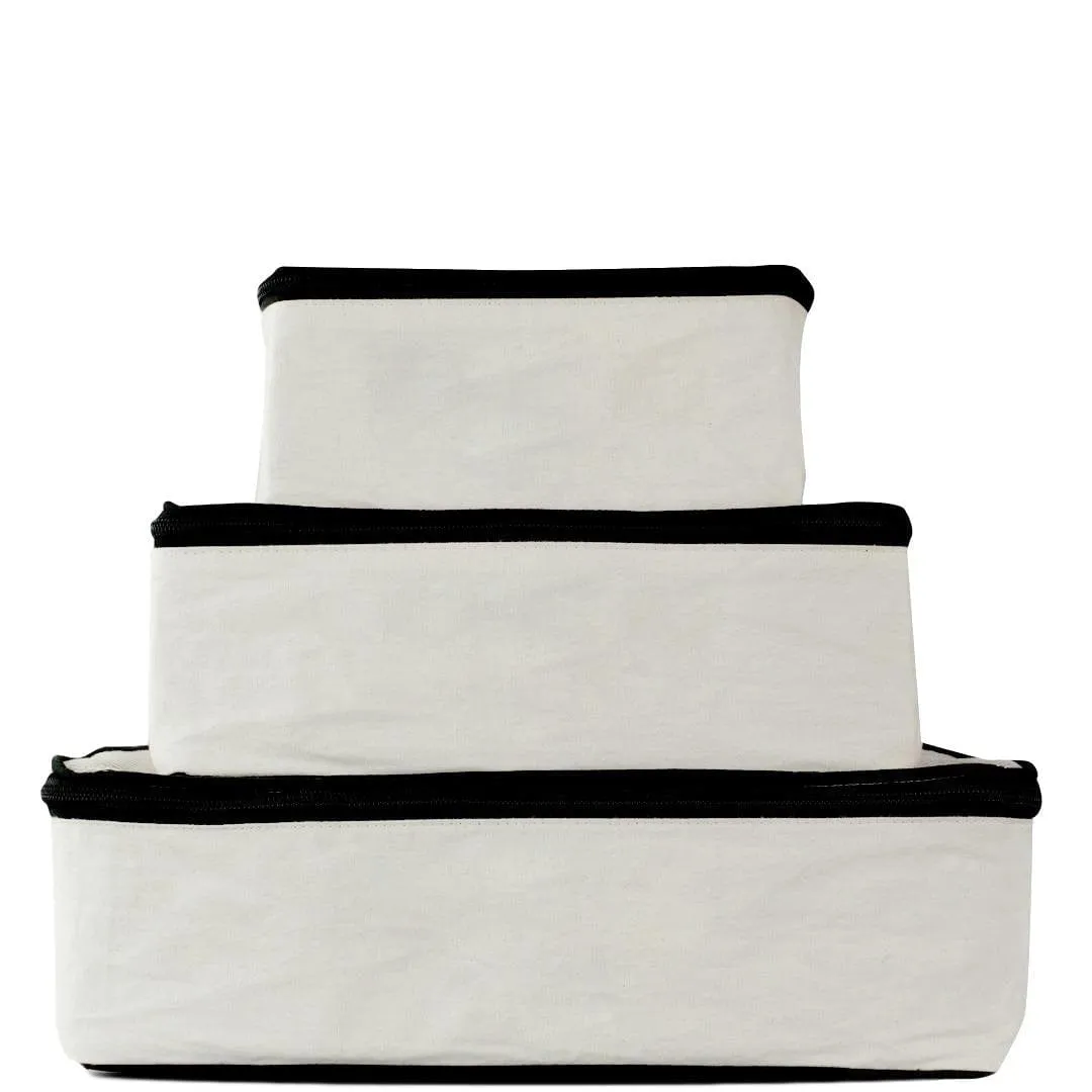 Weekend Essential Packing Set 4-Pack, Cream