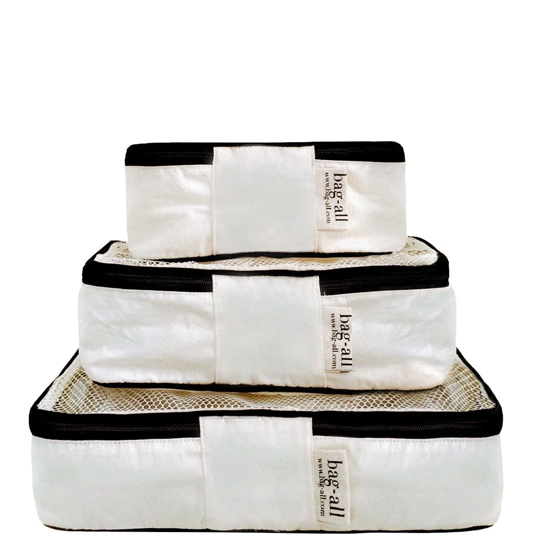 Weekend Essential Packing Set 4-Pack, Cream