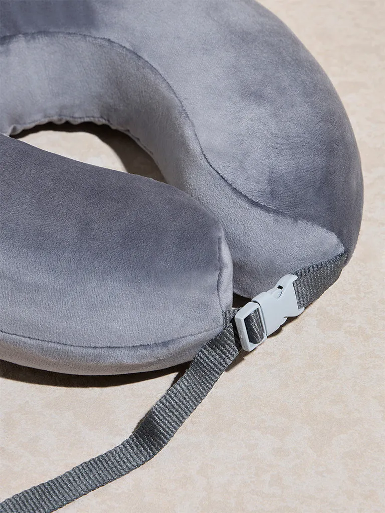 Westside Home Grey Travel Neck Pillow