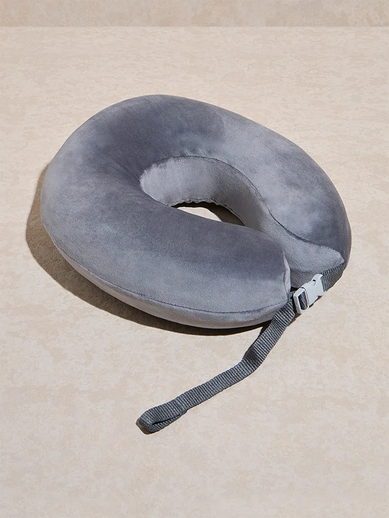 Westside Home Grey Travel Neck Pillow