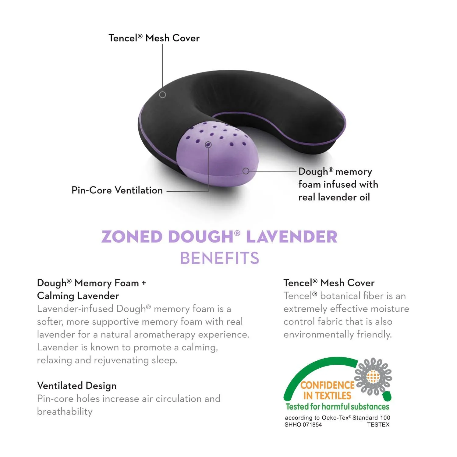 Z Zoned Lavender Pillow, Travel Neck