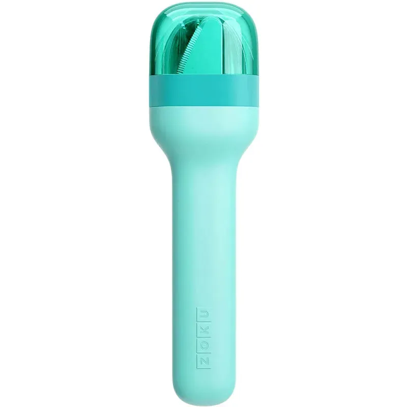 Zoku Pocket Stainless Steel Cutlery with Travel Case | Set of 3 | Teal Color
